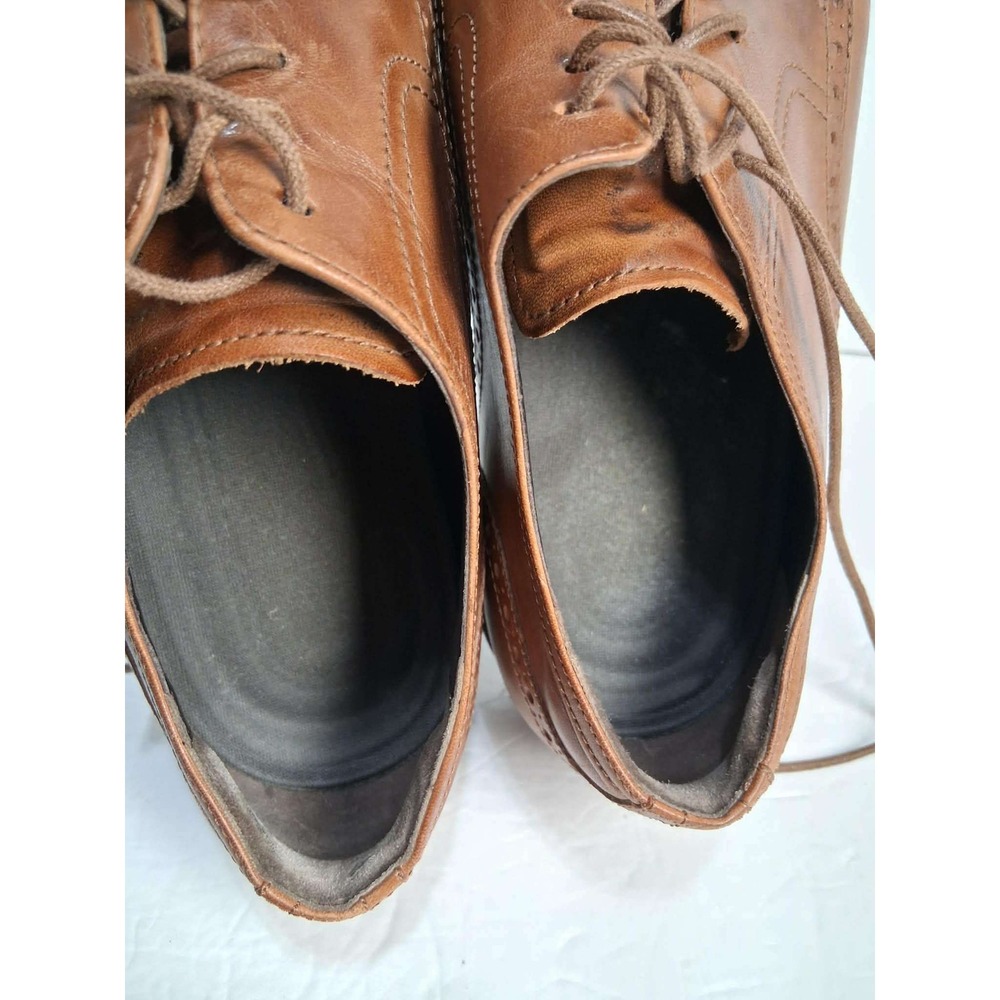 Cole Haan Mens Cap Toe Oxford Dress Shoes Brown Leather Lace Up Size 11.5 M READ - Picture 5 of 8